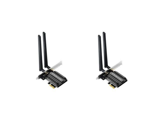 2X 6E AX5400 PCIE Adapter Bluetooth 5.3 Triple Band 2.4G/5G 802.11AX Netwotk Receiver MU-MIMO For Win10/11