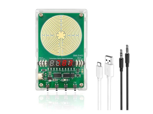 Schumann Wave Signal Generator DC5V 0.01Hz-99999Hz Adjustable Frequency 7.83HZ Sine Wave Signal Generator USB