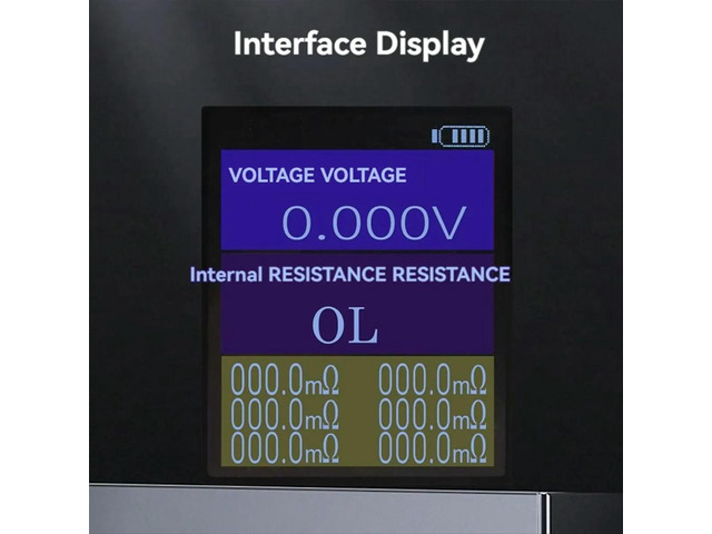 TS4520 Voltage Resistance Tester 1.77 Inch TFT with Kelvin Clip Support Fine-Tuning HD Color Screen Display Tester