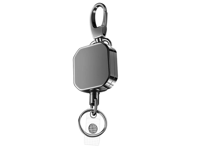 20X Heavy Duty l Retractable Carabiner Keychain Belt Badge Reels Clip 28.3Inch Reinforced Steel Wire Cord