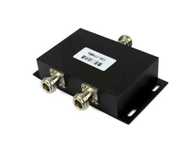 2 Way VHF 136-174Mhz Antenna Power Divider Splitter For Radio Repeater Power