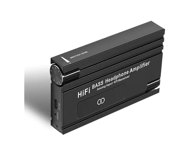 Hifi Bass Headphone Earphone 16-600 For Phone PC Music Player Audio Amplifier With BT 5.0 3.5Mm Aux AMP