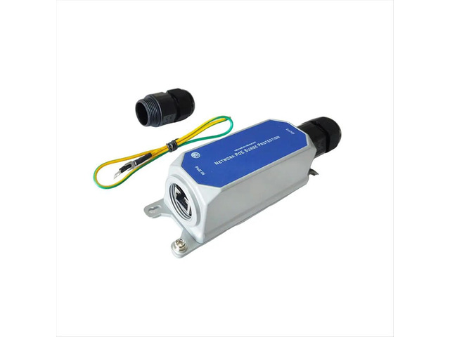 Outdoor Multi Gigabit POE Surge Protector Waterproof IP67 10KV SPD Lightnings-Protection Arrester 2.5G