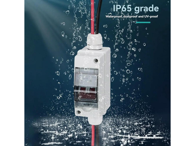 Solar Disconnect Switch Photovoltaic PV Combiner Box 400V DC Circuit Breaker IP65 Waterproof 20A