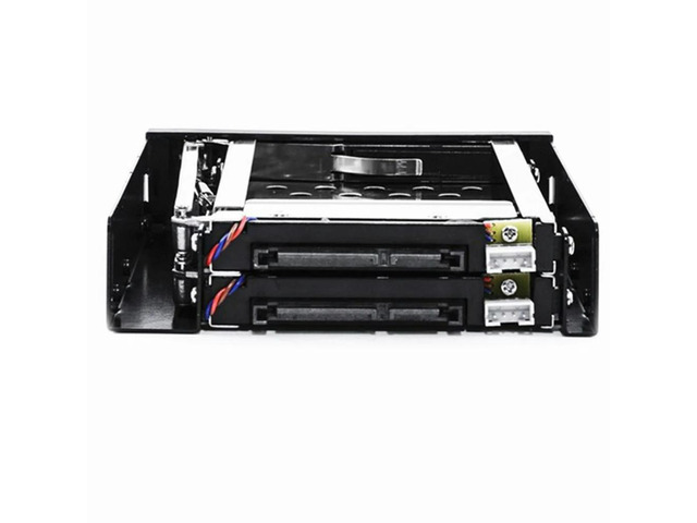 2.5 Inch Floppy Disk Drive Tray 2-Bay Disk Drive SATA for HDD/SSD Hard Disk Enclosure Extraction Box