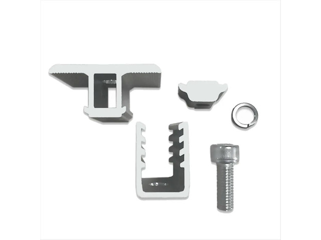 10PCS Solar Panel Mounting Bracket Side Clamp Kit Adjustable 30/35/40/45mm Fixing Clamp Solar Panel Mount Bracket