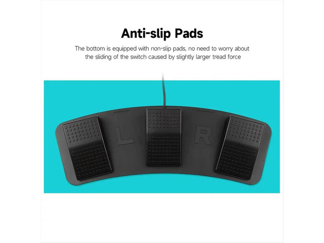 FS23-PM USB Triple Foot Switch Multifunctional Customized Foot Pedal Mechanical Switch for Image Acquisition Music Game