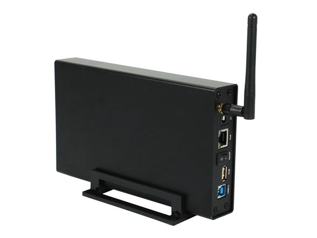 Rj45 External Hard Drive Case Nas Antenna Sata Usb 3.0 Hdd Interface Aluminum Hdd Box Hdd 3.5 Hdd