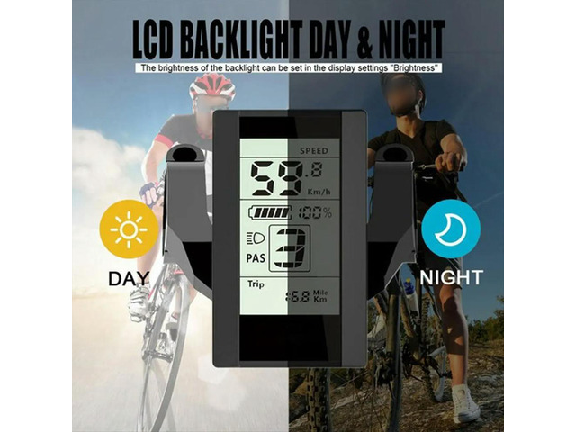 Black Ebike Display 800S for BBS01 BBS02 HD Midder Motor Package Includes 1 Display