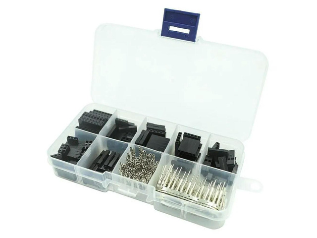 310pcs Dupont Connector 2.54mm, Dupont Cable Jumper Wire Pin Header Housing Kit, Male Crimp Pins+Female Pin Terminal Connector