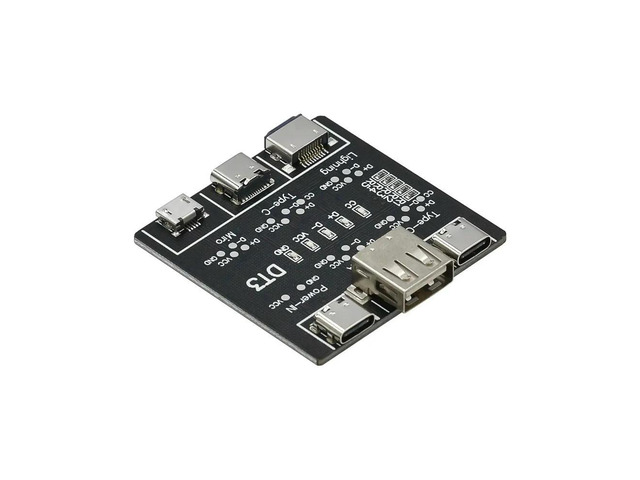 DT3 USB Cable Tester Data Cable Detection Board for IOS Android Micro Type-C Short Circuit on-Off Switching Test Board Tool