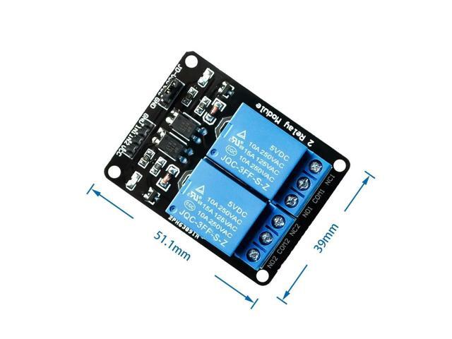 1PCS/LOT 5V 2-Channel Relay Module Shield for Ardui ARM PIC AVR DSP Electronic 5V 2 Channel Relay Module