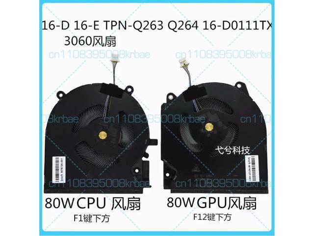 For Spectre 7/8 16-D 16-E TPN-Q263 TPN-Q264 RTX 3060 fan