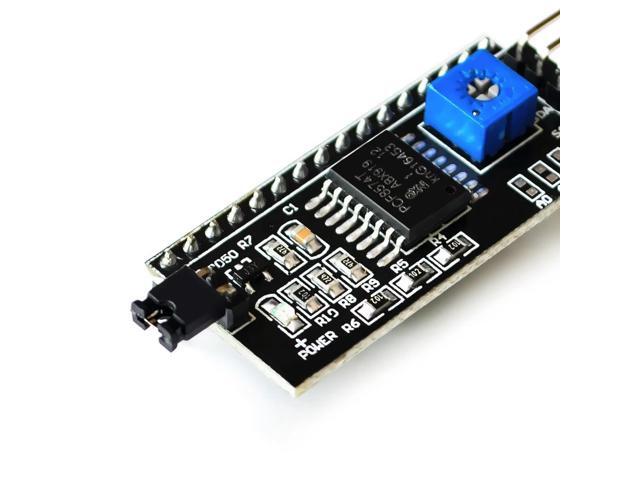 10pcs SAMIORE ROBOT Serial Board Module Port PCF8574 IIC/I2C/TWI/SPI Interface Module 1602 LCD Displayfor