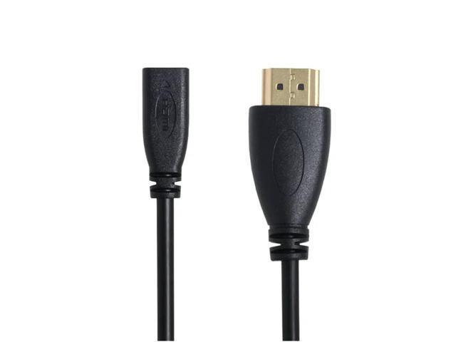 20cm Micro HDMI Socket Female to HDMI Male Adapter Cable for Tablet & Cell Phone
