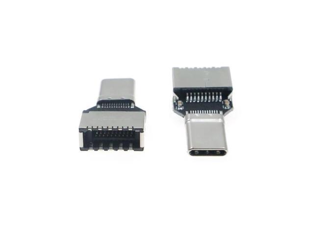 1p USB3.1 Type-C Public to Type-E Female 20Gbps Computer Host Box Front Type-C Adapter Stable Speed, Exquisite and Compact