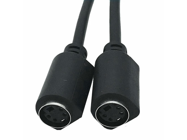 S-Video 2 Female to Male 1/2 S-Terminal Cable Mini DIN 4pin Video Cable TV AV Connection Cable