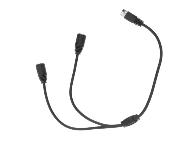 50cm DIN 4-pin Male to Dual 4-pin Female Audio and Video Cable S-terminal Midi 4-pin for Keyboards and Medical Equipment