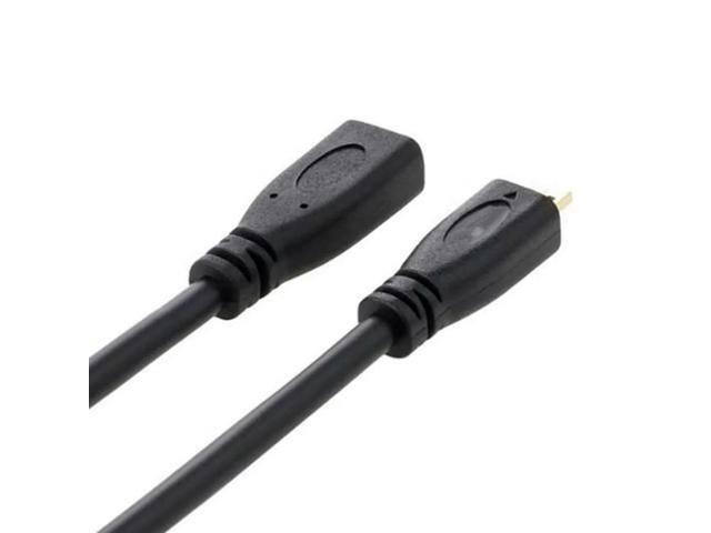 1.4 Micro HDMI-Compatible Male To Micro HDMI-compatible Female M / F M to F Extension Cable Crossing Gold Interface Micro