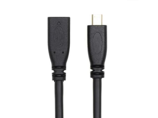 1.4 Micro HDMI-Compatible Male To Micro HDMI-compatible Female M / F M to F Extension Cable Crossing Gold Interface Micro