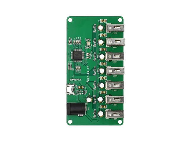 USB HUB Splitter 1 to 7 Port USB Hub Seven Port USB Splitter Module with Power Supply USB 2.0 Expansion