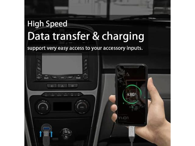 USB Flush Mount Cable, Round Single Port USB 3.0 Panel Flush Mount Extension Cable with Buckle for Car Truck Boat Motorcycle