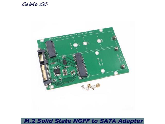 1pcs/ M.2 Solid State NGFF to SATA Adapter Card MSATA Hard Drive to SATA Adapter Card 2-in-1 SATA 2.5'/3.5' Hard Disk Use