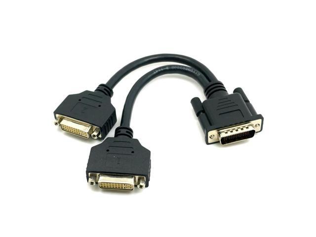 30cm DMS-59 59 Pin to 2 DVI 24+5 Male to Female Y Splitter Video Cable Adapter For Computer Host Graphics Card Dual Video Cable