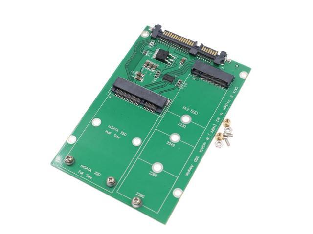 1pcs/ M.2 Solid State NGFF to SATA Adapter Card MSATA Hard Drive to SATA Adapter Card 2-in-1 SATA 2.5'/3.5' Hard Disk Use