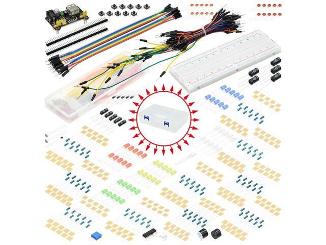 DIY Project Starter Kit For UNO R3 Kit Electronic DIY Kit Electronic Component Set With Box 830 Tie-points Breadboard