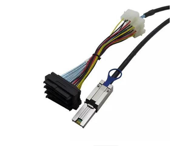 1m SFF-8088 To SFF-8482 SAS SATA Cable Mini SAS 26Pin SFF 8088 to 4 SFF 8482 SAS 29Pin SAS Cable Large 4Pin Power Cable