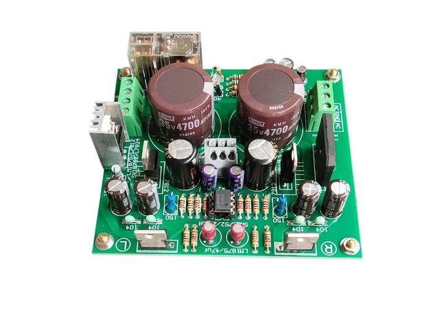 LM1875T power amplifier board HIFI enthusiast grade high fidelity with front stage, with horn protection 2.0 finished board