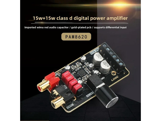 PAM8620 Class D Digital Amplifier Board DIY Speaker 15W+15W 12V Stereo Dual Channel Amplifier Module