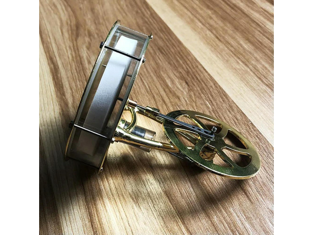 1 Piece Low Temperature Stirling Engine Assembled Electricity Generator Heat Experiment Physical Gold Generator Model