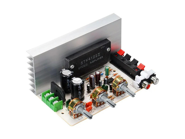 DX-0408 2.0 Channel STK Thick Film Series Amplifier Board (No Need to Connect 3.96 Power Cable)