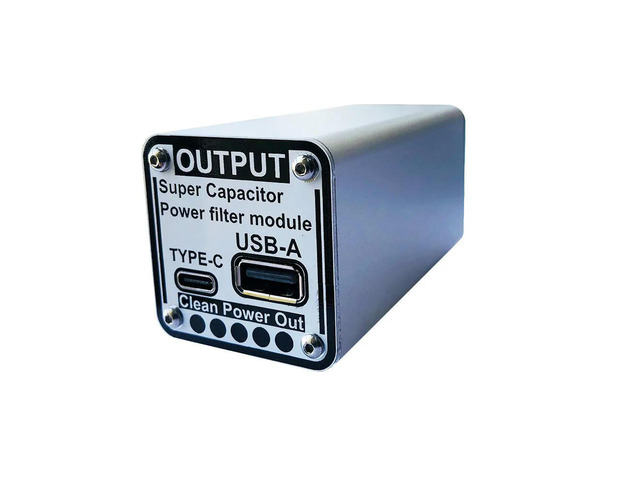 Nvarcher 5V Super Capacitor Power Filter Type C Input and Output For Raspberry Pi