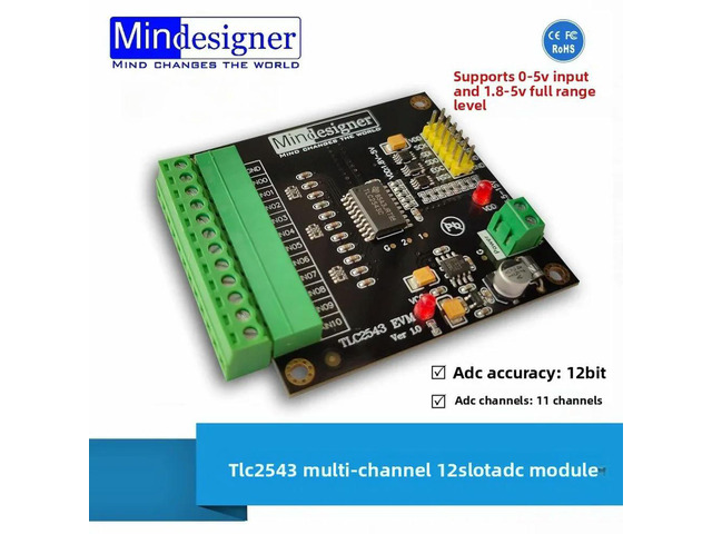 TLC2543CDW 12-bit ADC module Multi-channel high-precision analog-to-digital converter TLC2543C module