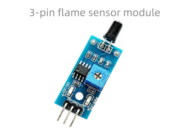 100Pcs DC3.3V-5V 3-pin flame sensor module fire source detection module Infrared receiver module