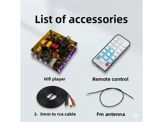 Lossless hi-fi 6.0 bluetooth ldac audio receiver - usb & coaxial decoding player for vintage amplifiers and speakers