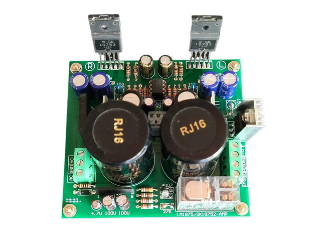 JRC5532 + SK18752 HIFI fever power amplifier board 2.0 finished board, replace SK3875