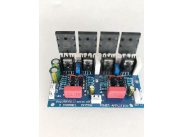 Stereo 2X150W Pure Post-Class A/B HIFI Amplifier Board 5200/1943 High-Power Amplifier Board