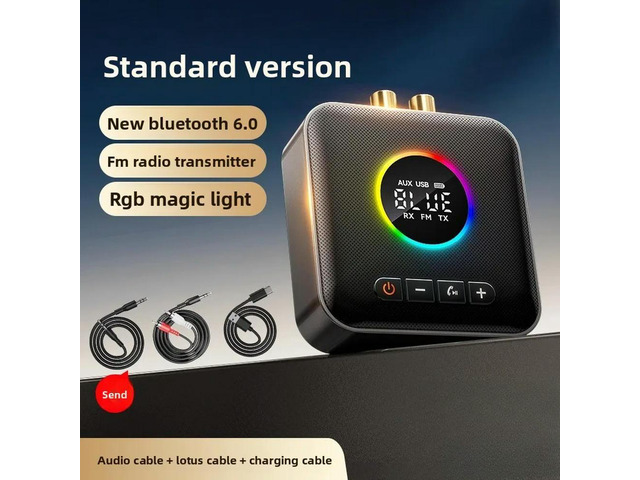 6.0 Bluetooth Receiver Audio Amplifier Dedicated FM Transmitter Audio Adapter Computer Lossless U Disk Module