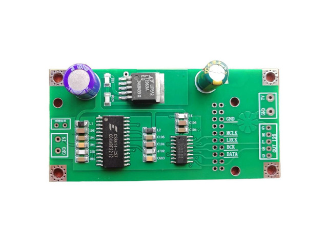 CS8414 coaxial receiving board CS8412, AK4118 compatible with Italian interface I2S input