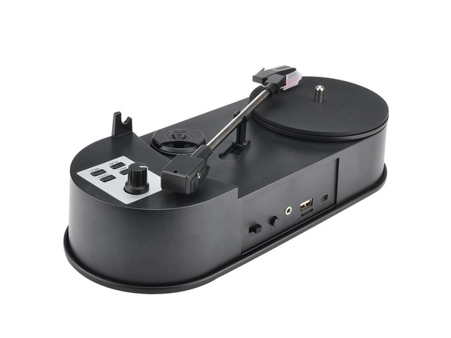 1Set Mini Vinyl Record Player Gramophone Direct Rotation U Disk MP3 Dual Speed 33