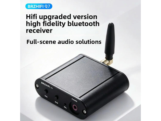 Q7 true lossless sound hifi bluetooth 6.2 receiver qualcomm qcc3095 module supports aptx-hd ldac