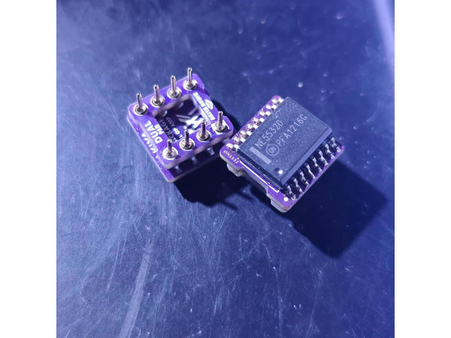 Ansenmei 5532D pair, on5532, D-package ultra-low profile gold-plated adapter board. The price is for a pair of two pieces