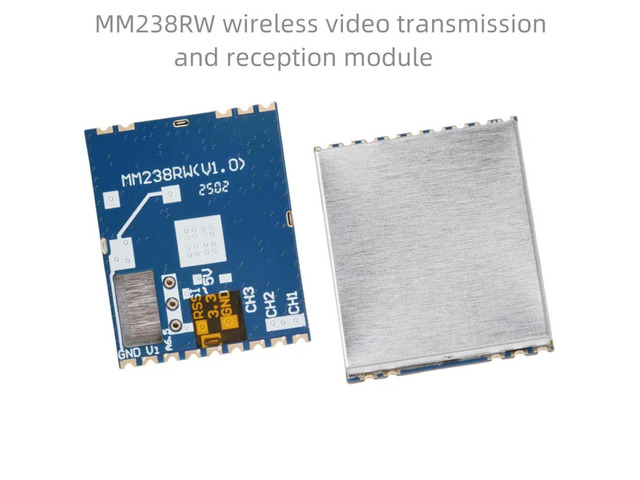 DC 3.3-5V MM238RW 5.8G video transmission receiving module. The receiving module has no audio frequency