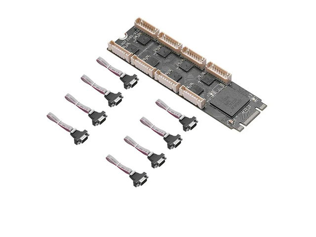 M2 To 8 Port RS232 Serial Expansion Card M2 To RS232 Serial Expansion Card Riser 8 Port RS232 Serial Expansion Adapter