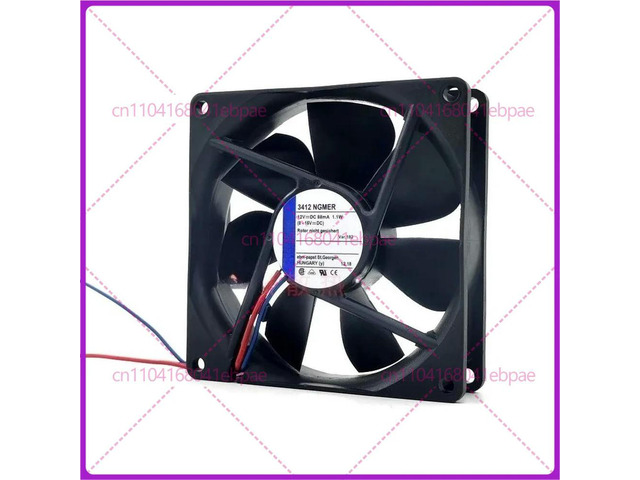 Silent Cooling Fan for Frequency Converter ebmpapst 9025 9CM 3412NGMER 12V 88mA 1.1W