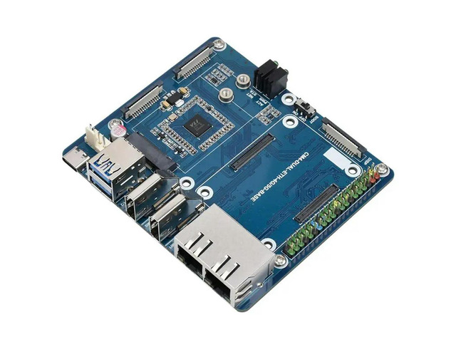 For Raspberry Pi CM4 Dual Gigabit Ethernet Port Backplane Core Board Computing Module 5G/4G/USB Iot Expansion Board